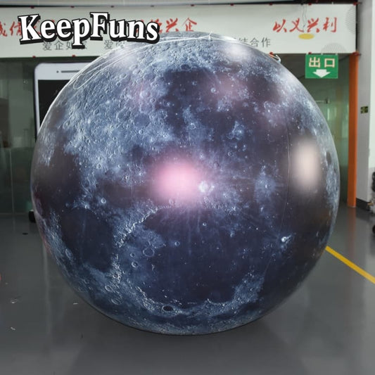 KeepFuns PVC Inflatable Planet Balloons, customizable in size and Logo, made of waterproof and durable material, suitable for mall decoration, party decoration, theme activities, and advertising