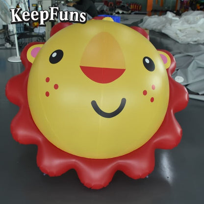 KeepFuns Customizable PVC Sun-Shaped Inflatable Ball - Waterproof Logo Print for Advertising/Events/Parties