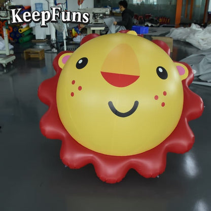 KeepFuns Customizable PVC Sun-Shaped Inflatable Ball - Waterproof Logo Print for Advertising/Events/Parties