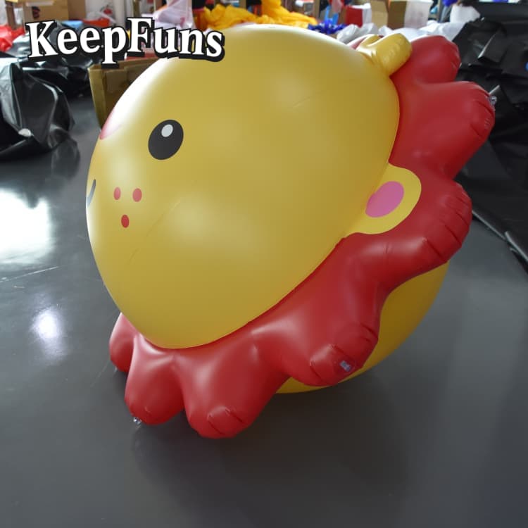 KeepFuns Customizable PVC Sun-Shaped Inflatable Ball - Waterproof Logo Print for Advertising/Events/Parties