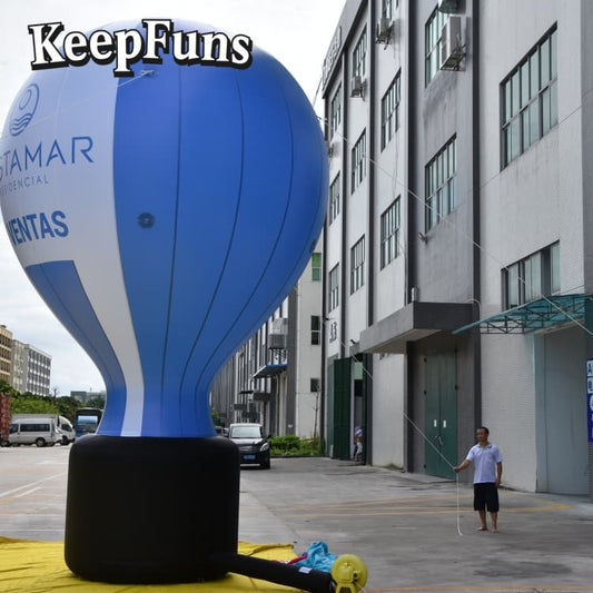 KeepFuns Inflatable Advertising Floor Balloons: Customizable (color, size, print), easy to inflate, durable, ideal for ads, supermarket promotions, outdoor events.