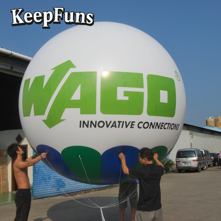 KeepFuns PVC Inflatable Balloons, customizable in size and logo, made of waterproof and durable materials, suitable for mall decorations, party decorations, themed events, and advertising campaigns.