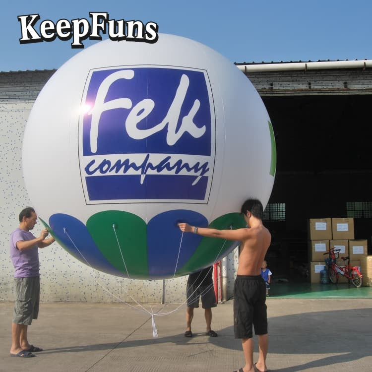 KeepFuns PVC Inflatable Balloons, customizable in size and logo, made of waterproof and durable materials, suitable for mall decorations, party decorations, themed events, and advertising campaigns.