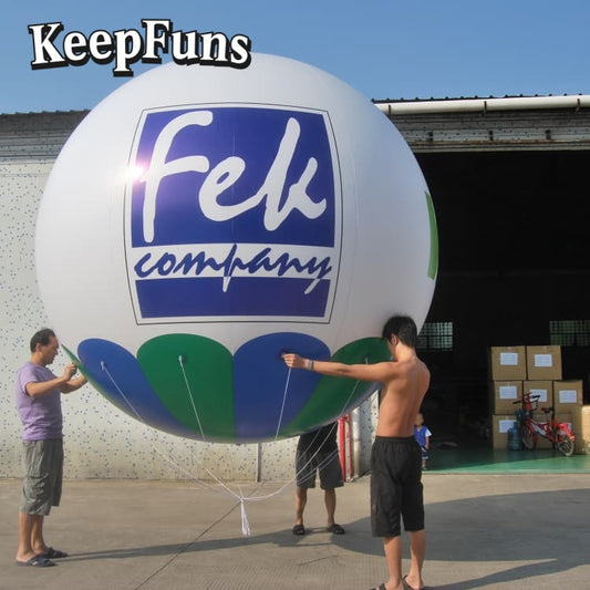 KeepFuns PVC Inflatable Balloons, customizable in size and logo, made of waterproof and durable materials, suitable for mall decorations, party decorations, themed events, and advertising campaigns.