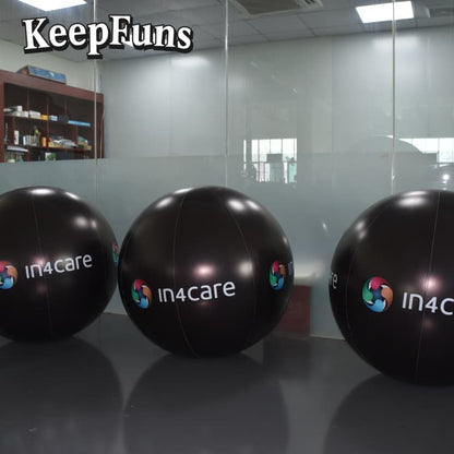 KeepFuns PVC inflatable balloons, with customizable sizes and logos, are made of waterproof and durable materials, suitable for mall decorations, party decorations, theme events, and advertising promotions.
