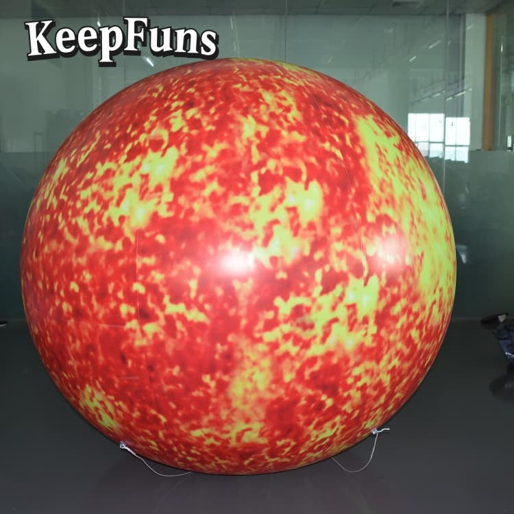 KeepFuns PVC Inflatable Planet Balloons, customizable in size and Logo, made of waterproof and durable materials, suitable for mall decorations, party decorations, theme events, and advertising promotions