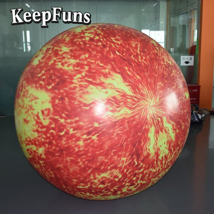 KeepFuns PVC Inflatable Planet Balloons, customizable in size and Logo, made of waterproof and durable materials, suitable for mall decorations, party decorations, theme events, and advertising promotions