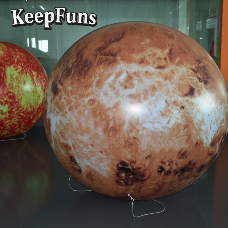 KeepFuns PVC Inflatable Planet Balloons, customizable in size and Logo, made of waterproof and durable materials, suitable for mall decorations, party decorations, theme events, and advertising promotions
