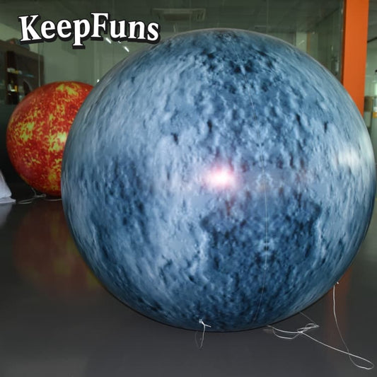 KeepFuns PVC Inflatable Planet Balloons, customizable in size and Logo, made of waterproof and durable material, suitable for shopping mall decorations, party decorations, theme events, and advertising promotions