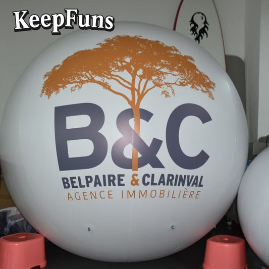 KeepFuns PVC Inflatable Balloons, customizable in size and Logo, made of waterproof and durable materials, suitable for mall decorations, party decorations, theme events, and advertising campaigns