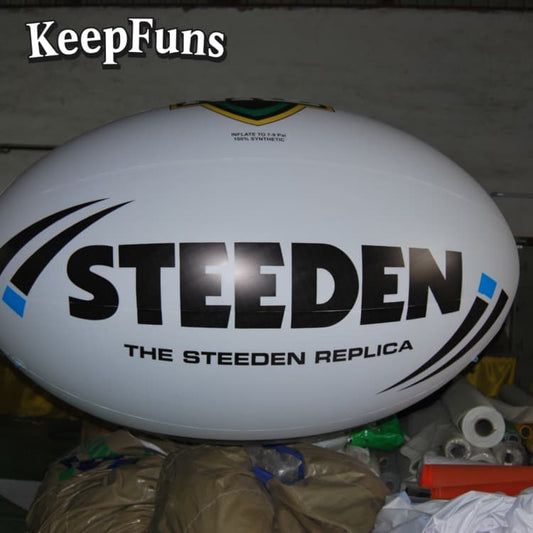 KeepFuns Heavy-Duty Waterproof Oval Inflatable Ball - Customizable Logo for Promotions, Store Activities & Children's Play
