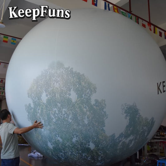 KeepFuns PVC Inflatable Balloons, customizable in size and Logo, made of waterproof and durable materials, suitable for mall decorations, party decorations, theme events, and advertising promotions
