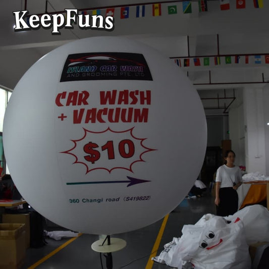 KeepFuns PVC inflatable balloons, customizable in size and Logo, with waterproof and durable materials, suitable for mall decorations, party decorations, theme events, and advertising promotions
