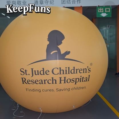 KeepFuns PVC inflatable balloons, with customizable size and Logo, made of waterproof and durable materials, suitable for mall decorations, party decorations, theme events, and advertising promotions.