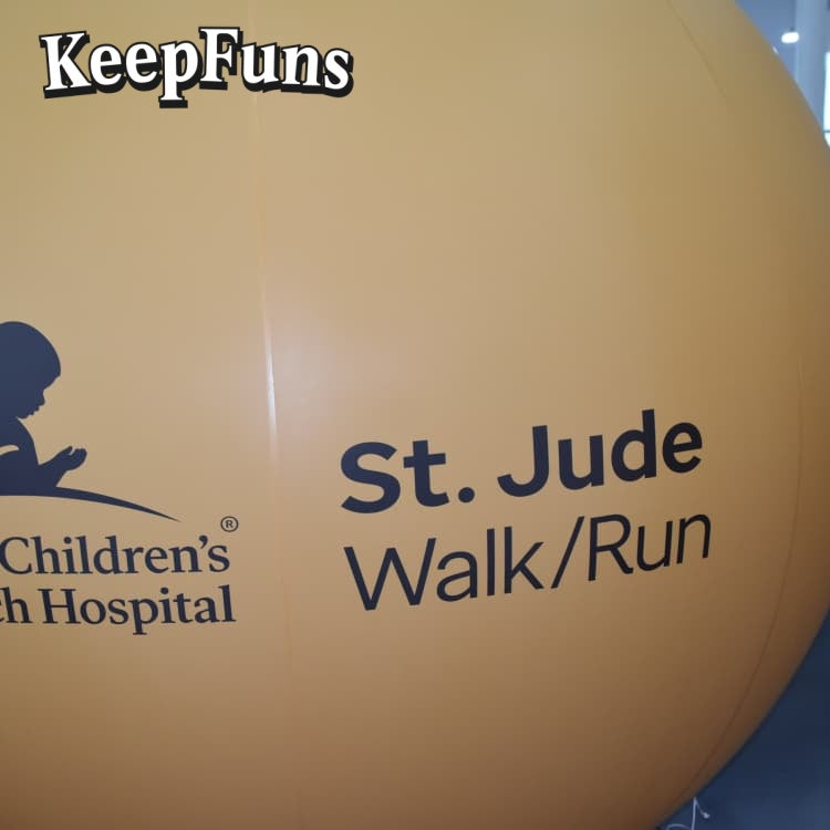 KeepFuns PVC inflatable balloons, with customizable size and Logo, made of waterproof and durable materials, suitable for mall decorations, party decorations, theme events, and advertising promotions.