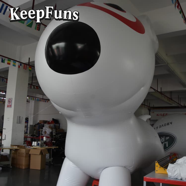 KeepFuns Heavy-Duty Waterproof PVC Giant Dog Statue | Customizable Logo - Ideal for Promotions, Store Activities & Celebrations