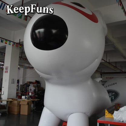 KeepFuns Heavy-Duty Waterproof PVC Giant Dog Statue | Customizable Logo - Ideal for Promotions, Store Activities & Celebrations