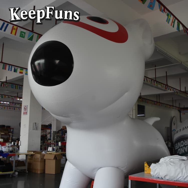 KeepFuns Heavy-Duty Waterproof PVC Giant Dog Statue | Customizable Logo - Ideal for Promotions, Store Activities & Celebrations