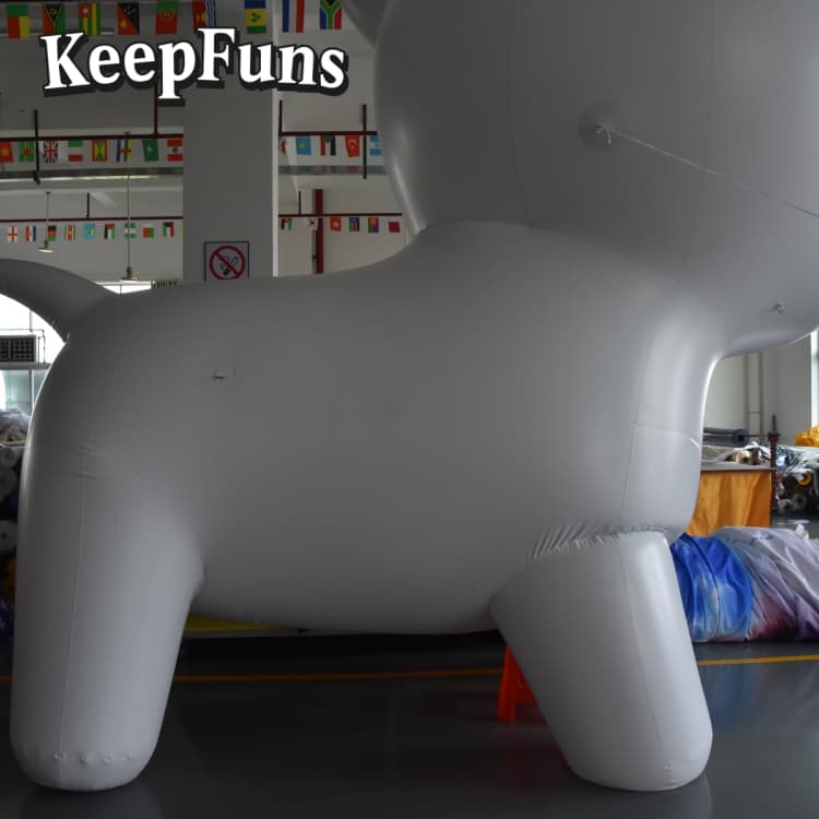 KeepFuns Heavy-Duty Waterproof PVC Giant Dog Statue | Customizable Logo - Ideal for Promotions, Store Activities & Celebrations