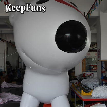 KeepFuns Heavy-Duty Waterproof PVC Giant Dog Statue | Customizable Logo - Ideal for Promotions, Store Activities & Celebrations