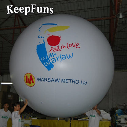 KeepFuns PVC Inflatable Balloons, customizable in size and Logo, made of waterproof and durable materials, suitable for mall decorations, party adornments, themed events, and advertising campaigns.