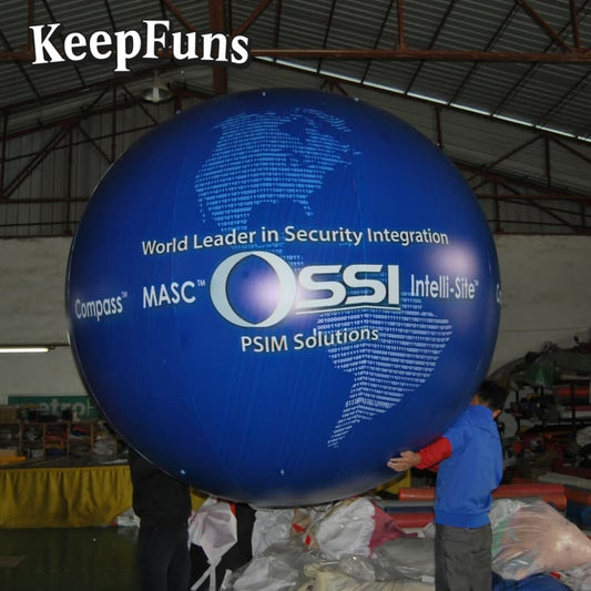KeepFuns PVC Inflatable Balloons, customizable in size and Logo, made of waterproof and durable materials, suitable for mall decorations, party decorations, theme events, and advertising promotions