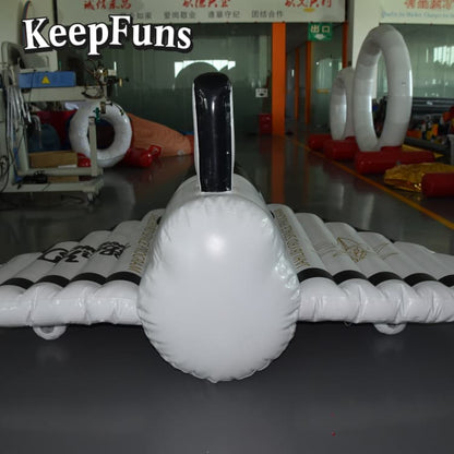 KeepFuns Inflatable Light Bulb Decoration - Waterproof & Reusable PVC, Custom Logo for Commercial Events & Marketing Campaigns