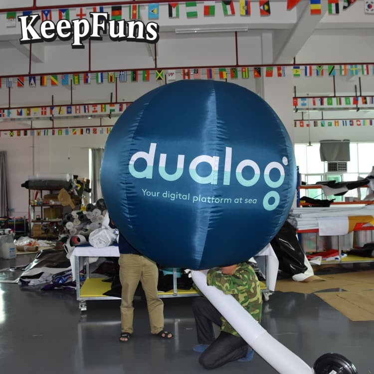 KeepFuns Inflatable Balloons, customizable in size and Logo, made of waterproof and durable materials, suitable for mall decorations, party decorations, theme events, and advertising promotions