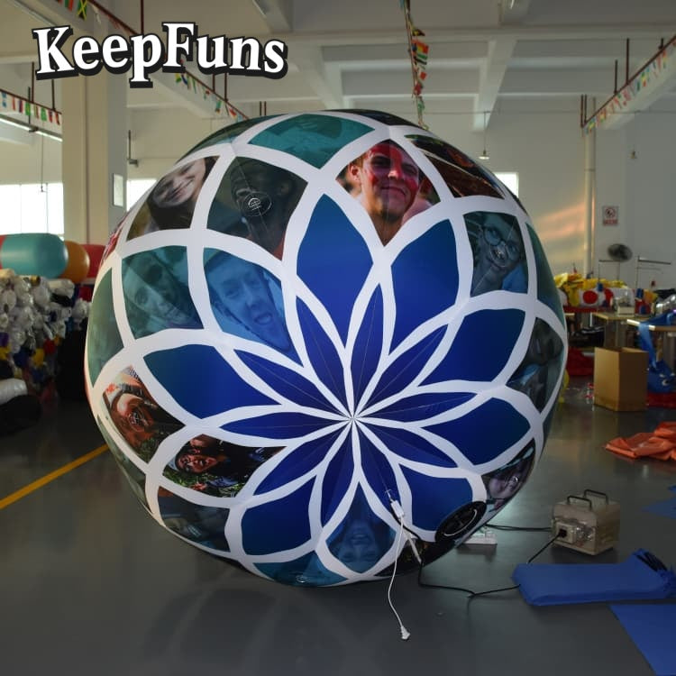 KeepFuns PVC Inflatable Balloons, customizable in size and Logo, made of waterproof and durable materials, suitable for mall decorations, party adornments, theme events, and advertising promotions