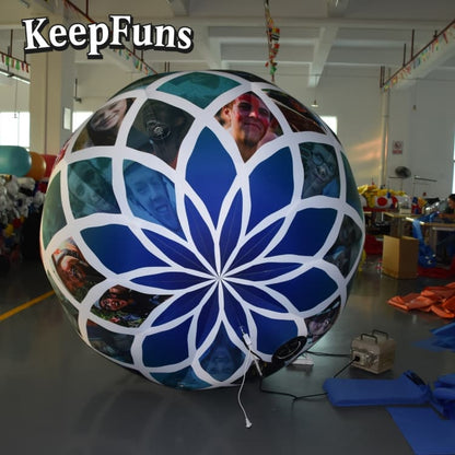 KeepFuns PVC Inflatable Balloons, customizable in size and Logo, made of waterproof and durable materials, suitable for mall decorations, party adornments, theme events, and advertising promotions