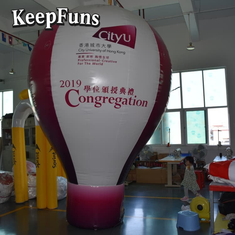 KeepFuns Customizable PVC Advertising Inflatable Balloon - Waterproof, Printable for Events & Promotions