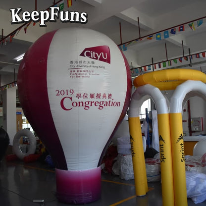 KeepFuns Customizable PVC Advertising Inflatable Balloon - Waterproof, Printable for Events & Promotions