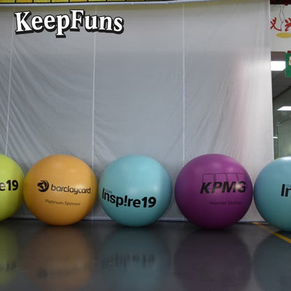 KeepFuns PVC inflatable balloons, with customizable size and Logo, made of waterproof and durable materials, suitable for mall decorations, party decorations, theme events, and advertising promotions.