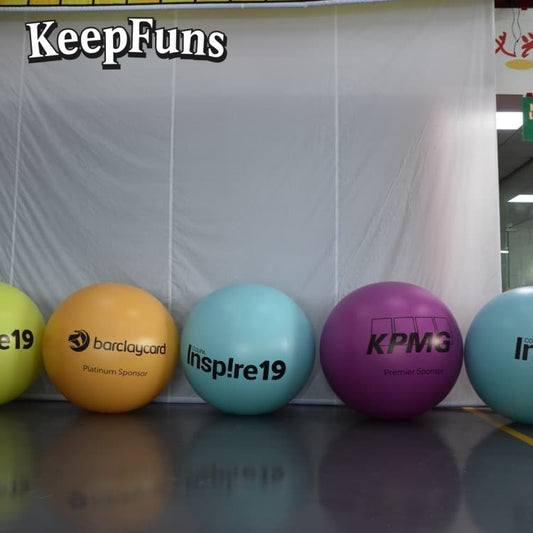 KeepFuns PVC inflatable balloons, with customizable size and Logo, made of waterproof and durable materials, suitable for mall decorations, party decorations, theme events, and advertising promotions.
