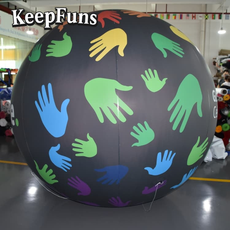 KeepFuns PVC Inflatable Balloons, customizable in size and Logo, made of waterproof and durable materials, suitable for mall decorations, party adornments, theme events, and advertising promotions