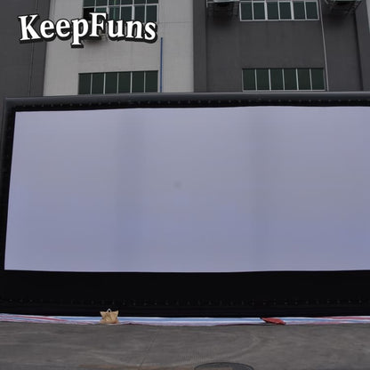 KeepFuns inflatable movie screen/projection screen, easy to install, customizable in size, suitable for outdoor/indoor projection, and applicable to party entertainment, advertising, etc.