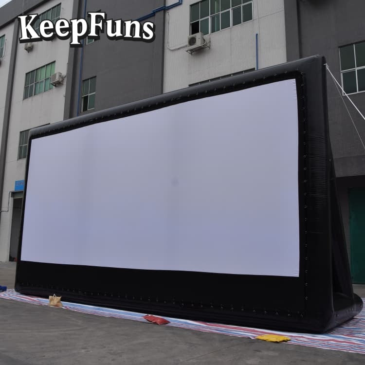 KeepFuns inflatable movie screen/projection screen, easy to install, customizable in size, suitable for outdoor/indoor projection, and applicable to party entertainment, advertising, etc.