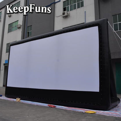 KeepFuns inflatable movie screen/projection screen, easy to install, customizable in size, suitable for outdoor/indoor projection, and applicable to party entertainment, advertising, etc.
