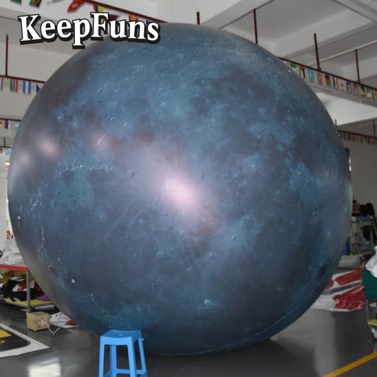 KeepFuns PVC Inflatable Planet Balloons, customizable in size and Logo, made of waterproof and durable material, suitable for shopping mall decorations, party decorations, theme events, and advertising