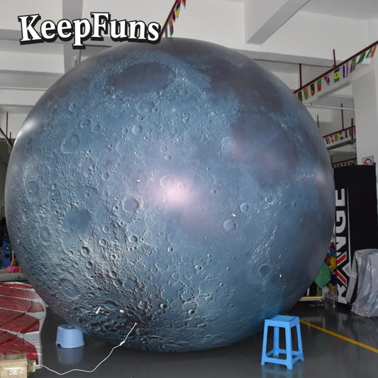 KeepFuns PVC Inflatable Planet Balloons, customizable in size and Logo, made of waterproof and durable material, suitable for shopping mall decorations, party decorations, theme events, and advertising