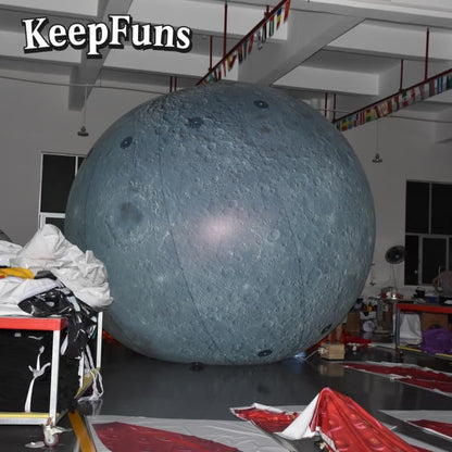 KeepFuns PVC Inflatable Planet Balloons, customizable in size and Logo, made of waterproof and durable material, suitable for mall decoration, party decoration, theme activities, and advertising