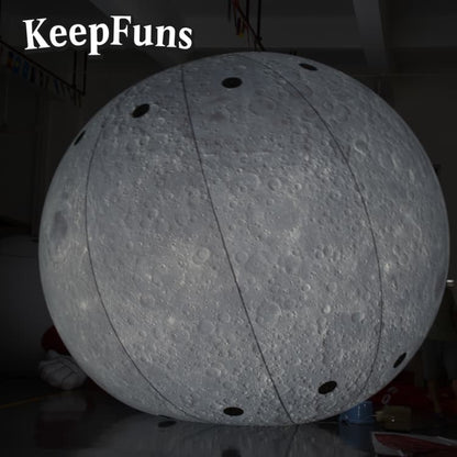 KeepFuns PVC Inflatable Planet Balloons, customizable in size and Logo, made of waterproof and durable material, suitable for mall decoration, party decoration, theme activities, and advertising
