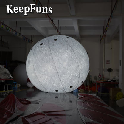 KeepFuns PVC Inflatable Planet Balloons, customizable in size and Logo, made of waterproof and durable material, suitable for mall decoration, party decoration, theme activities, and advertising