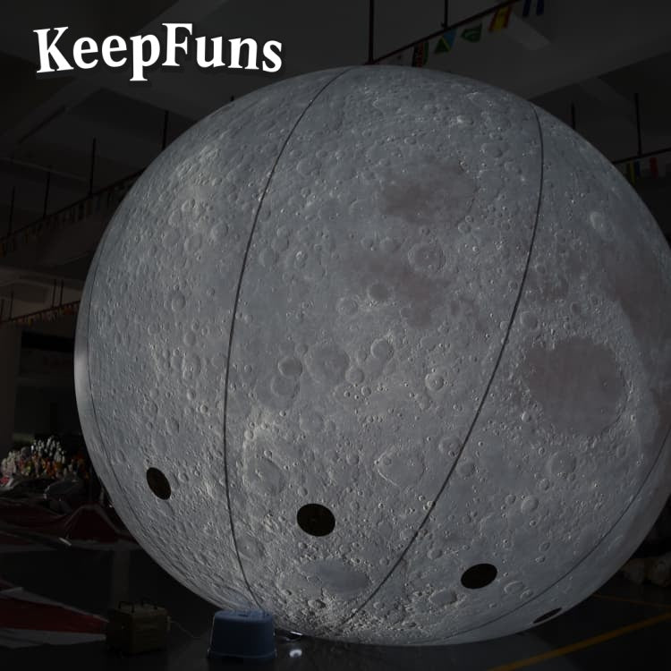 KeepFuns PVC Inflatable Planet Balloons, customizable in size and Logo, made of waterproof and durable material, suitable for mall decoration, party decoration, theme activities, and advertising