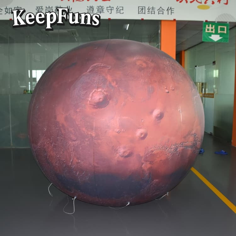 KeepFuns PVC Inflatable Planet Balloons, customizable in size and Logo, with waterproof and durable materials, suitable for mall decorations, party decorations, theme events, and advertising promotions