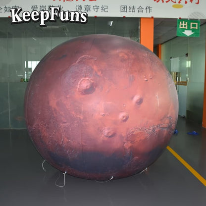 KeepFuns PVC Inflatable Planet Balloons, customizable in size and Logo, with waterproof and durable materials, suitable for mall decorations, party decorations, theme events, and advertising promotions