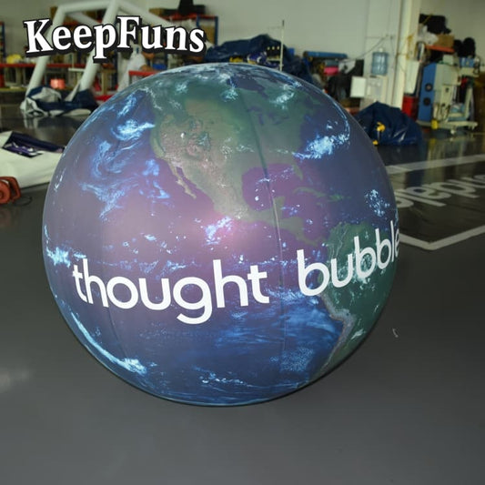 KeepFuns PVC Inflatable Planet Balloons, customizable in size and Logo, made of waterproof and durable material, suitable for shopping mall decorations, party decorations, theme events, and advertising