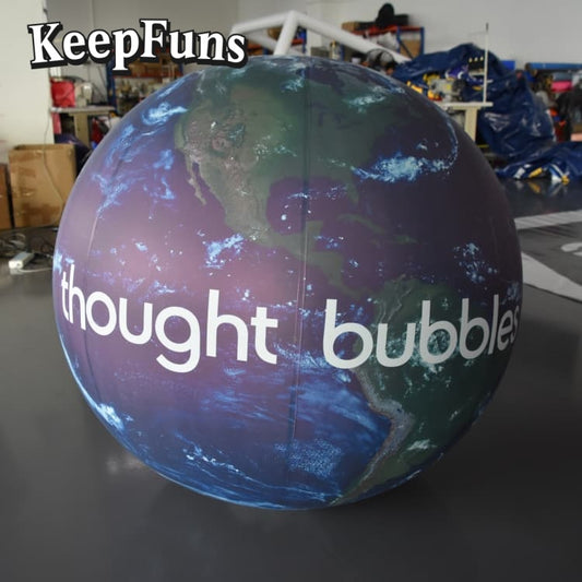 KeepFuns PVC Inflatable Planet Balloons, customizable in size and Logo, made of waterproof and durable material, suitable for shopping mall decorations, party decorations, theme events, and advertising