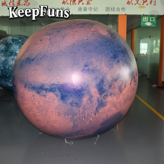 KeepFuns PVC Inflatable Planet Balloons, customizable in size and Logo, made of waterproof and durable materials, suitable for shopping mall decorations, party decorations, theme events, and advertising promotions