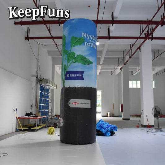KeepFuns inflatable light tube can be inflated quickly. It can be customized in size, color and printed content, and is lightweight. It is suitable for store or product promotion, event promotion, etc.